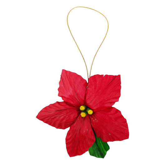 Flor Noche Buena Colgante, esfera navideña
