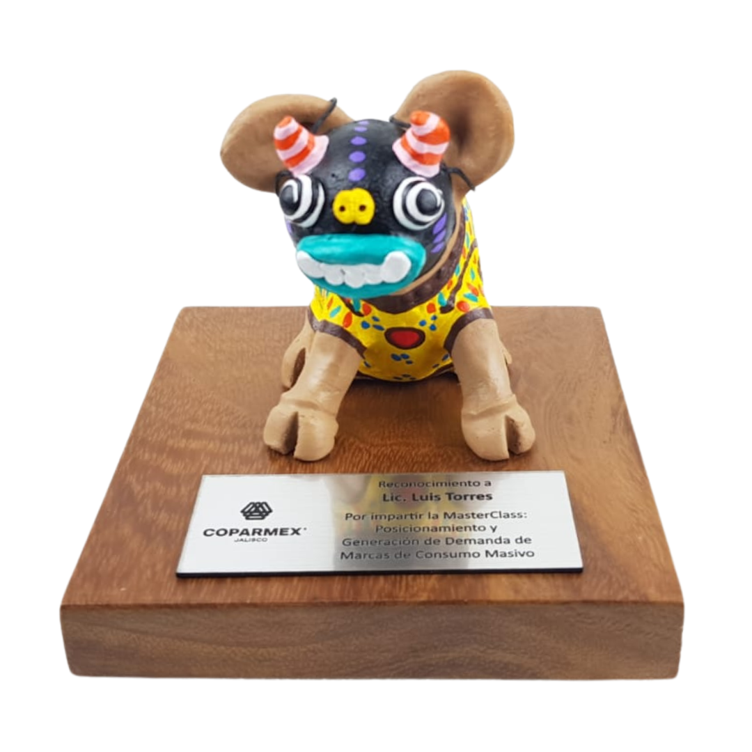 Trofeo Cerdito Barro Policromado Jal. | Tradición Mexicana