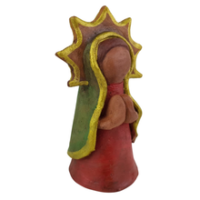 Cargar imagen en el visor de la galería, Virgen de Guadalupe elaborada con la técnica de barro policromado
