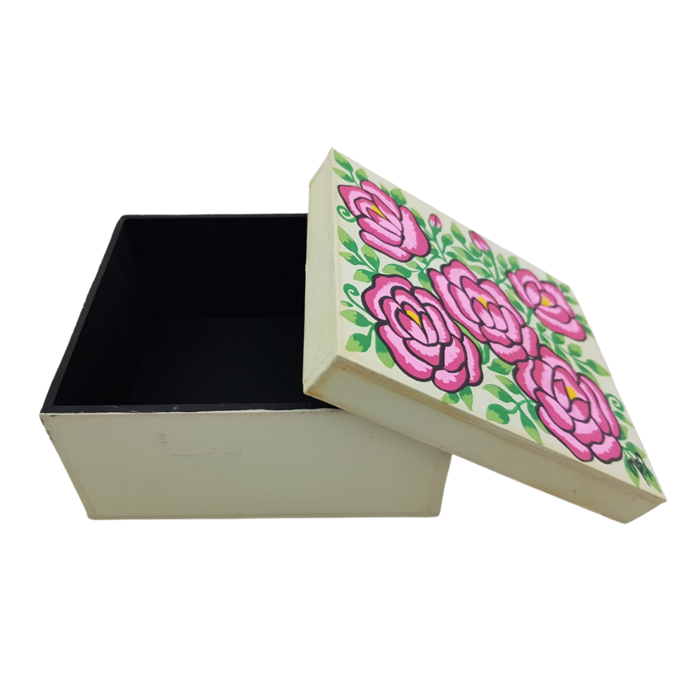 Caja MDF chica, pintada a mano