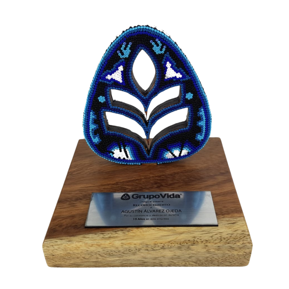 Premio Hoja en Arte Wixárika Chaquira | Pieza de Lujo