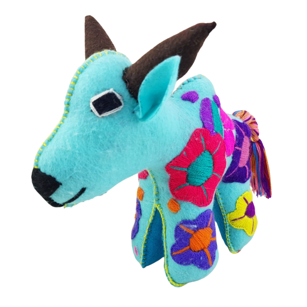 Animalito Toro Lana o Fieltro Chiapas | Artesanía Mexicana