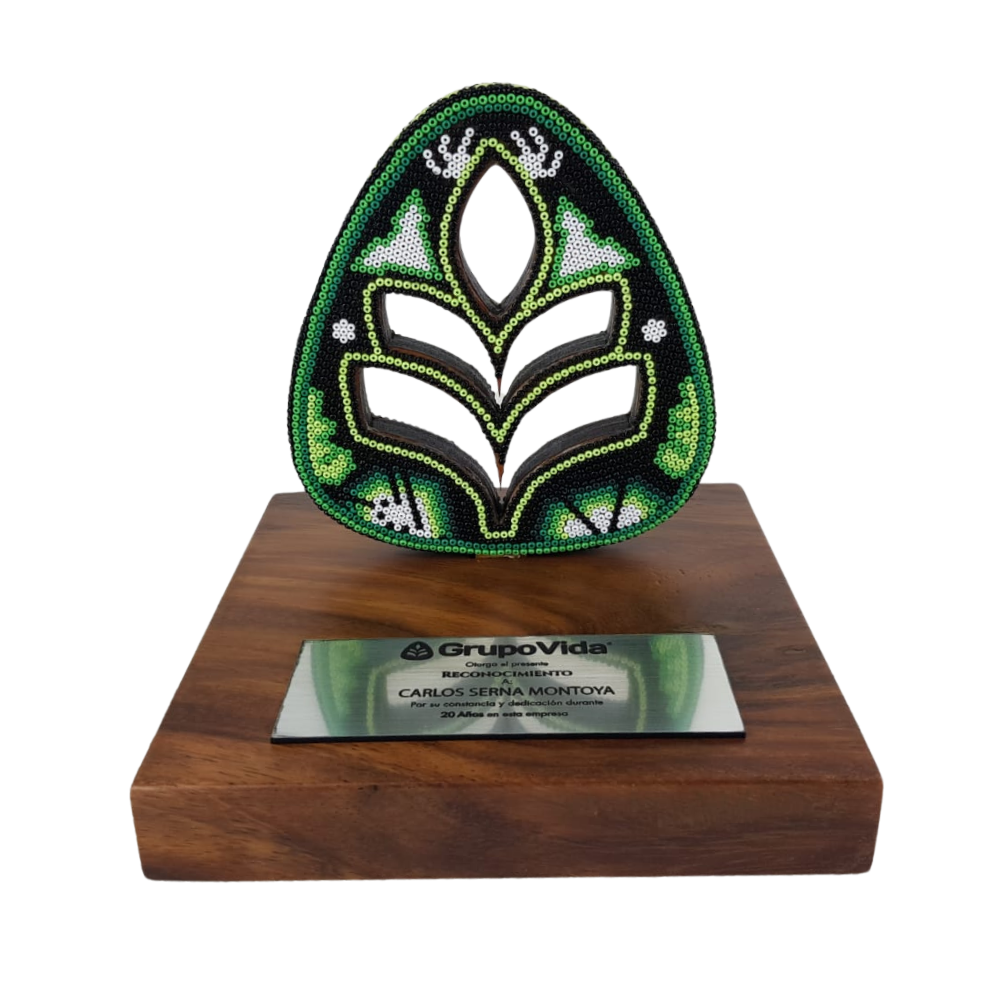 Premio Hoja en Arte Wixárika Chaquira | Pieza de Lujo