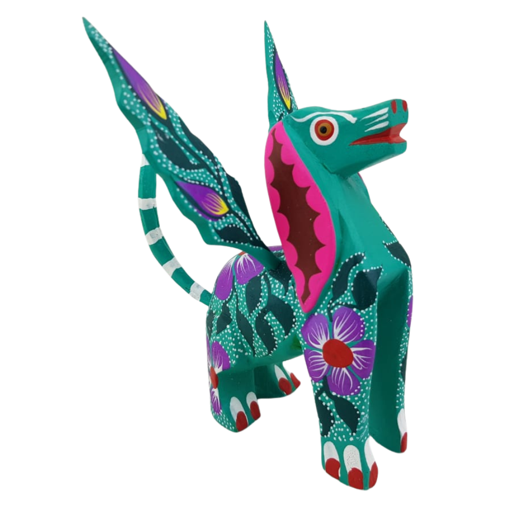 Alebrije Oaxaqueño Perro Con Alas Mediano Oax. | Arte de Autor