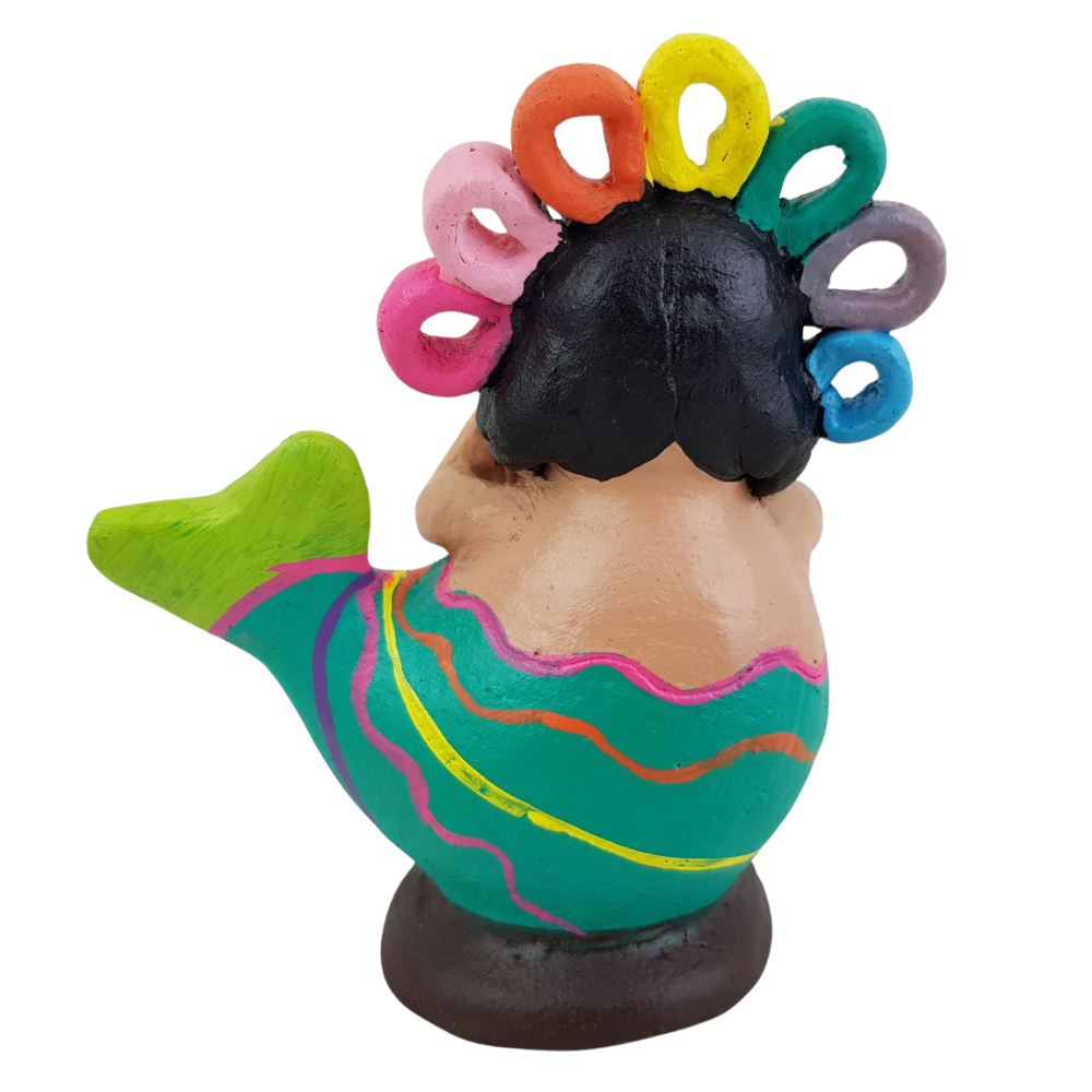 Sirena Lele de barro bruñido