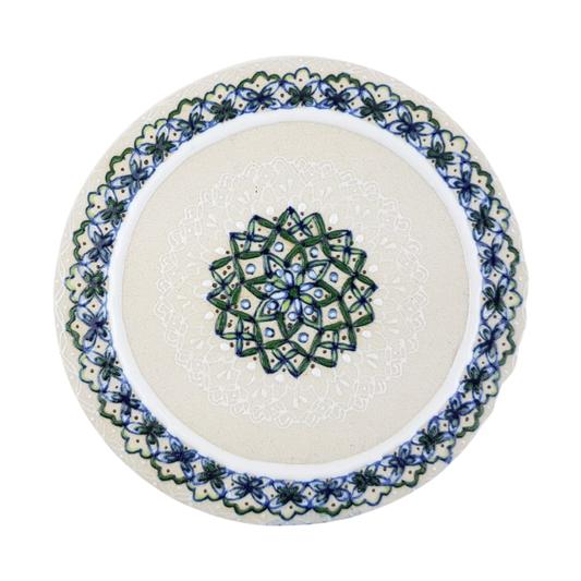 Portavasos Servin de cerámica Servin decorada a mano con mandalas