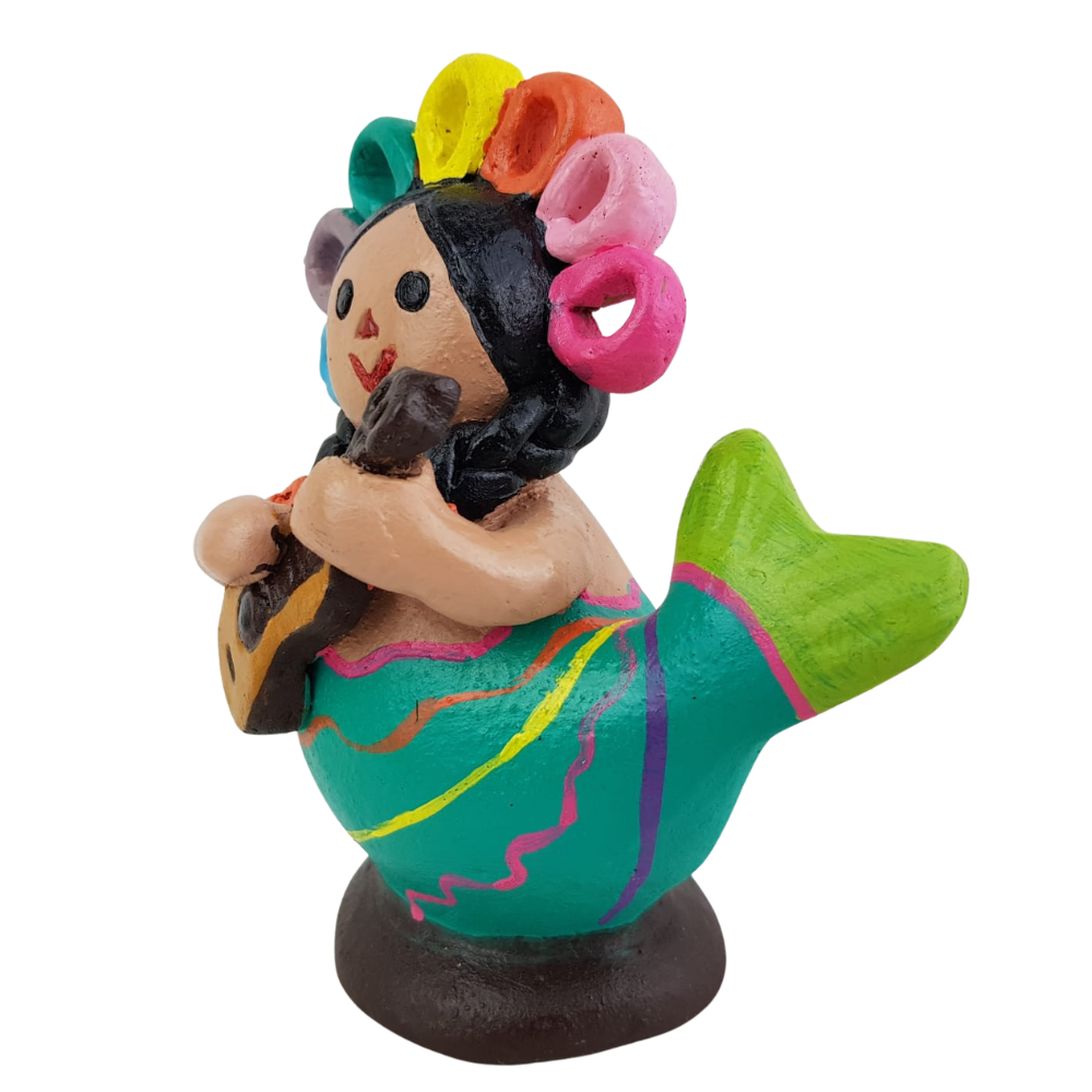 Sirena Lele de barro bruñido