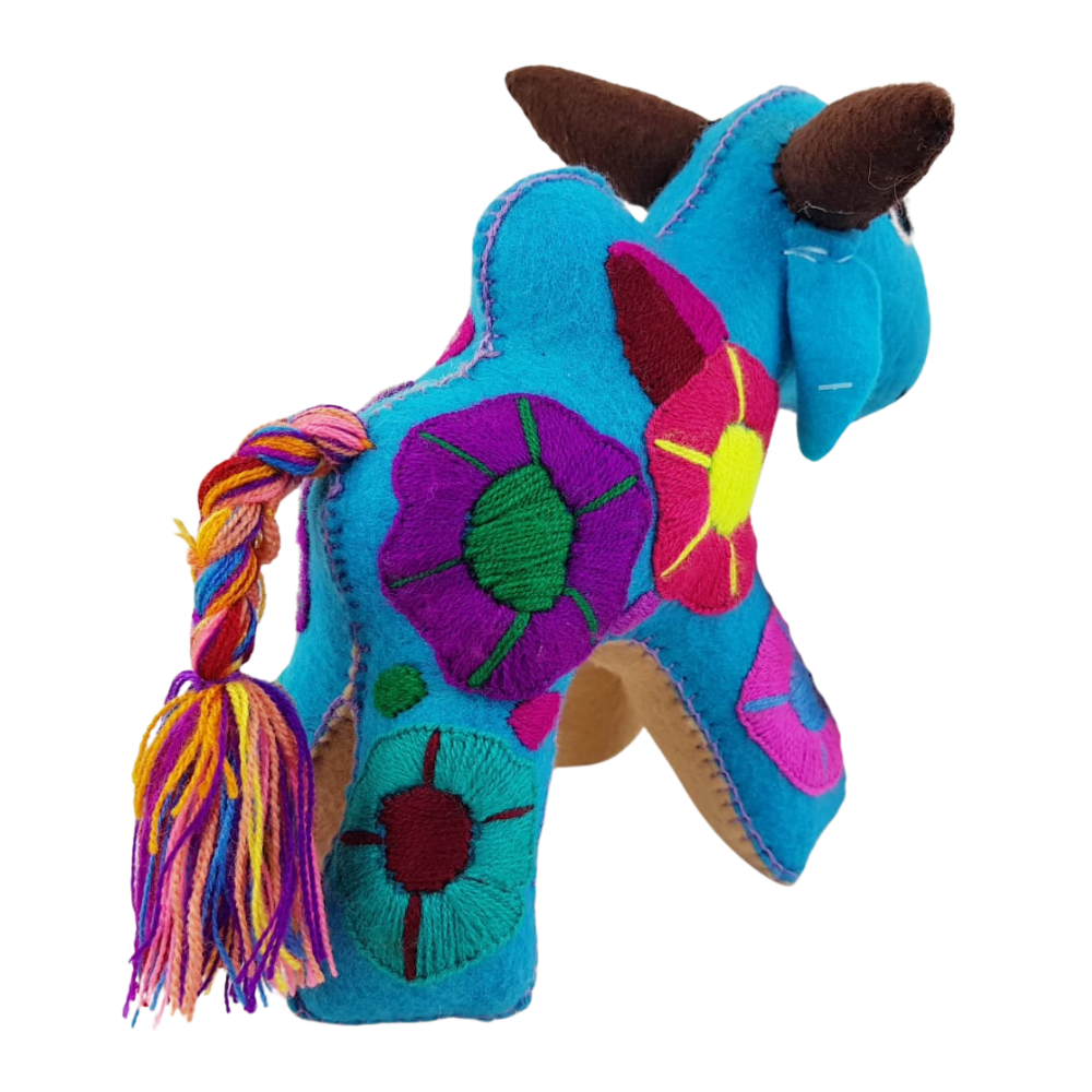 Animalito Toro Lana o Fieltro Chiapas | Artesanía Mexicana