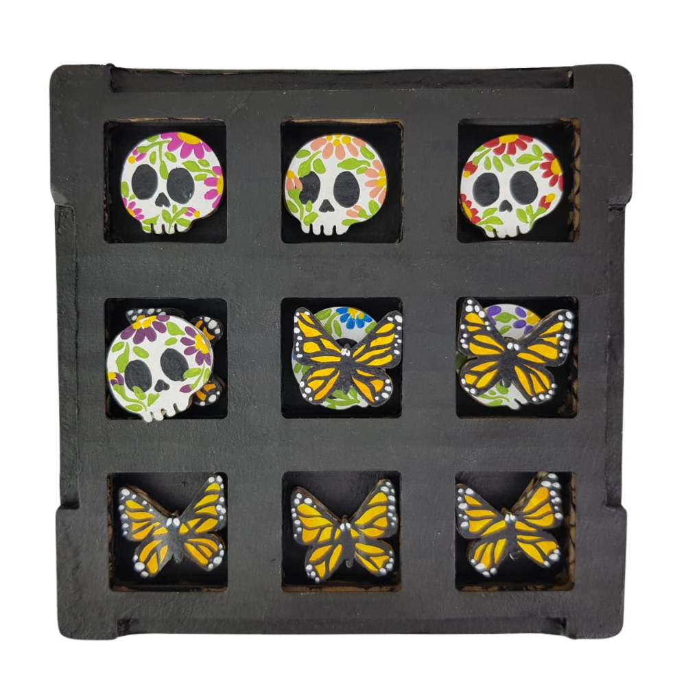 Juego gato, elaborado en papel maché