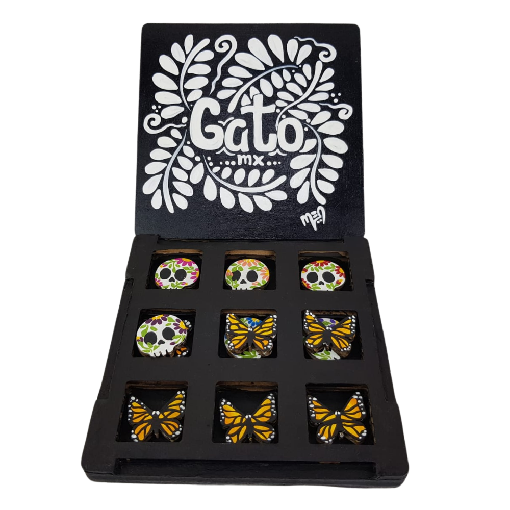 Juego gato, elaborado en papel maché