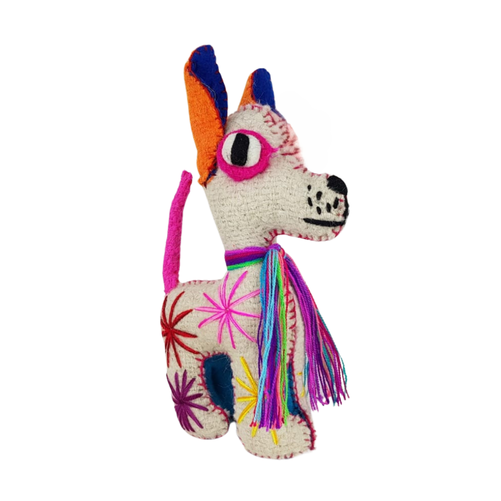 Animalito Perro Lana Chiapas | Artesanía Mexicana
