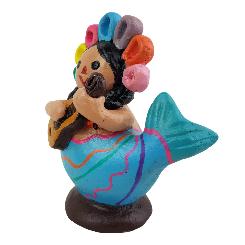 Sirena Lele de barro bruñido