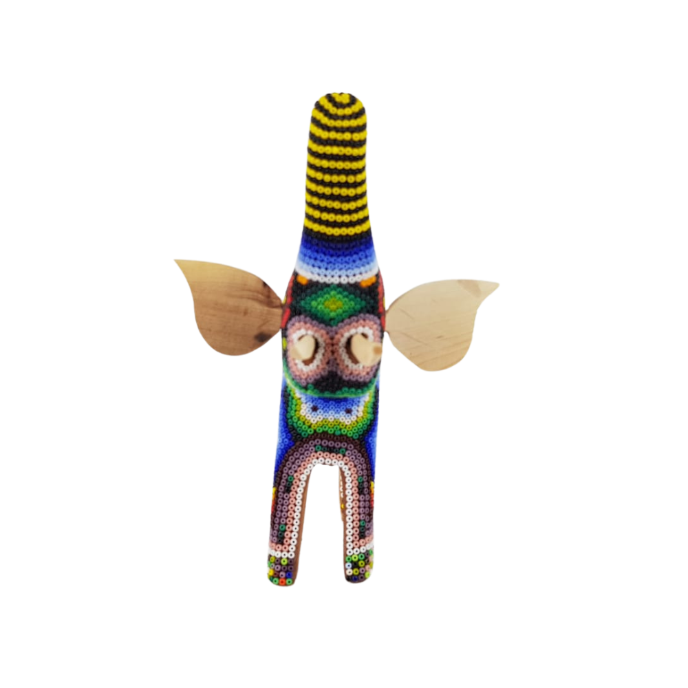 Elefante decorado con motivos wixárika