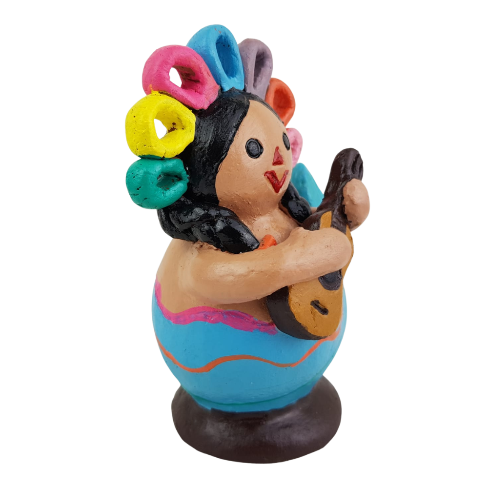 Sirena Lele de barro bruñido