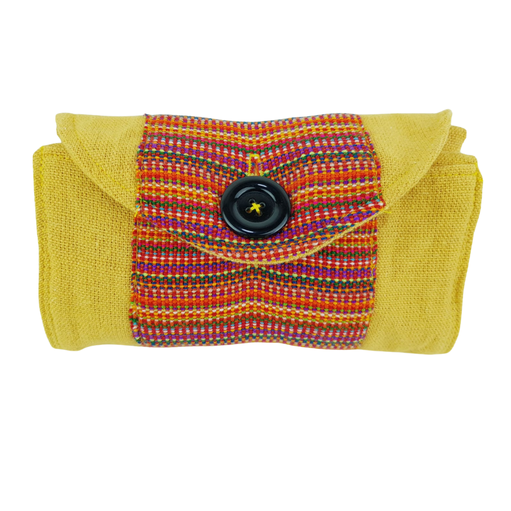 Bolsa de telar con textil