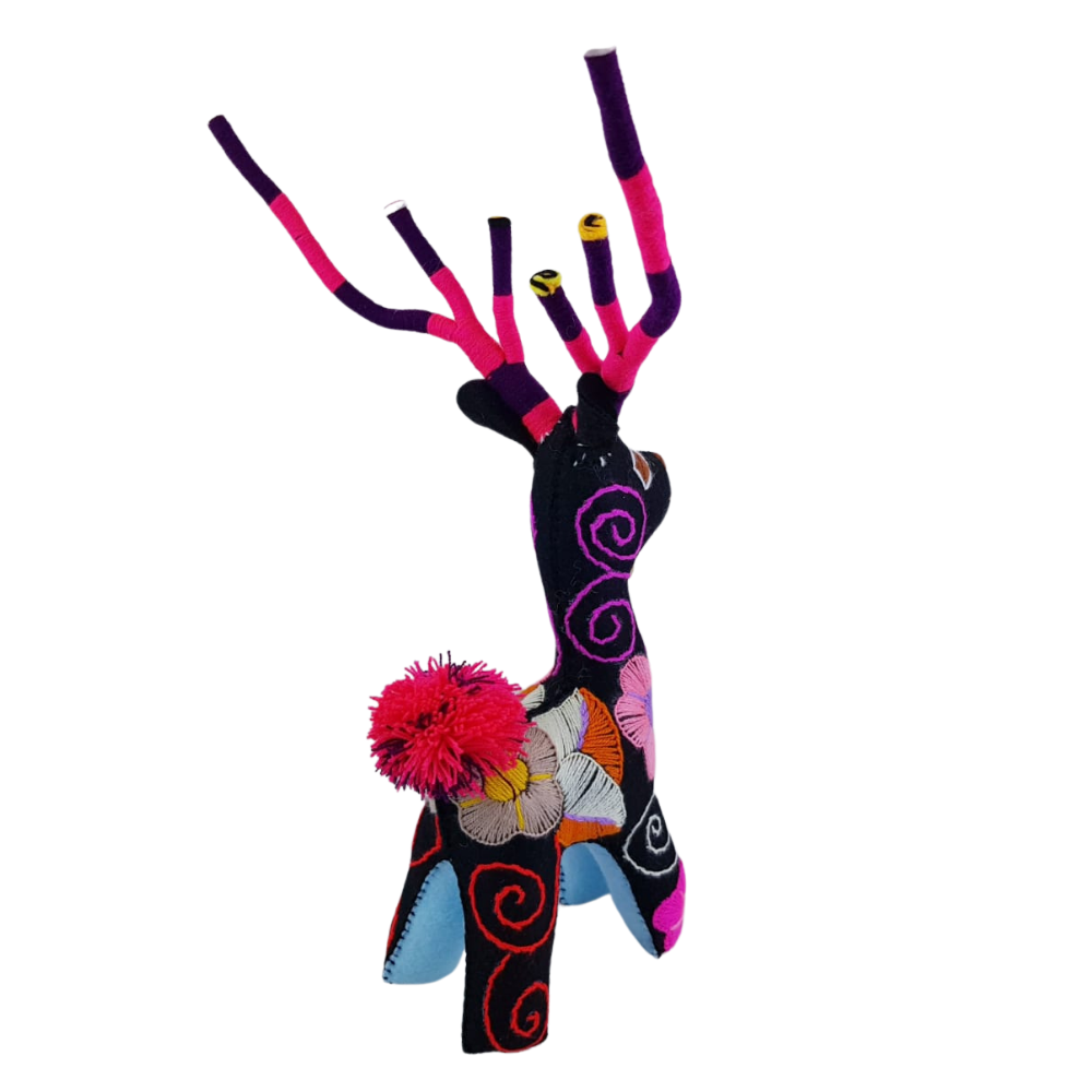 Animalito Venado Lana o Fieltro Chiapas | Artesanía Mexicana