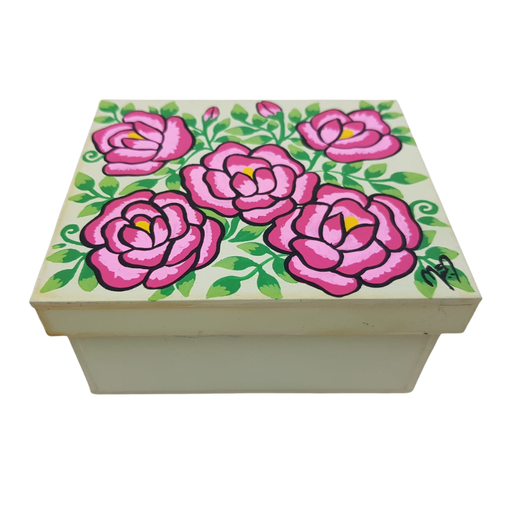 Caja MDF chica, pintada a mano