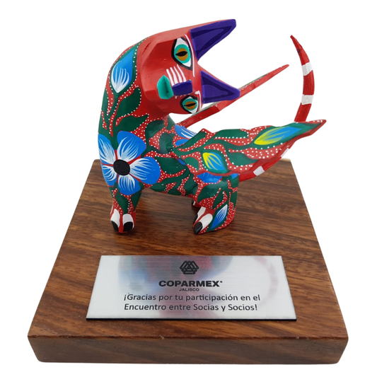 Trofeo Gato Alebrije Talla Madera Zapoteca | Obra de Autor
