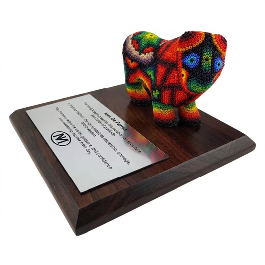 Premio León Arte Wixárika Chaquira Jalisco | Pieza de Lujo