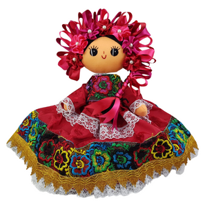 Muñeca de trapo otomí Lele grande