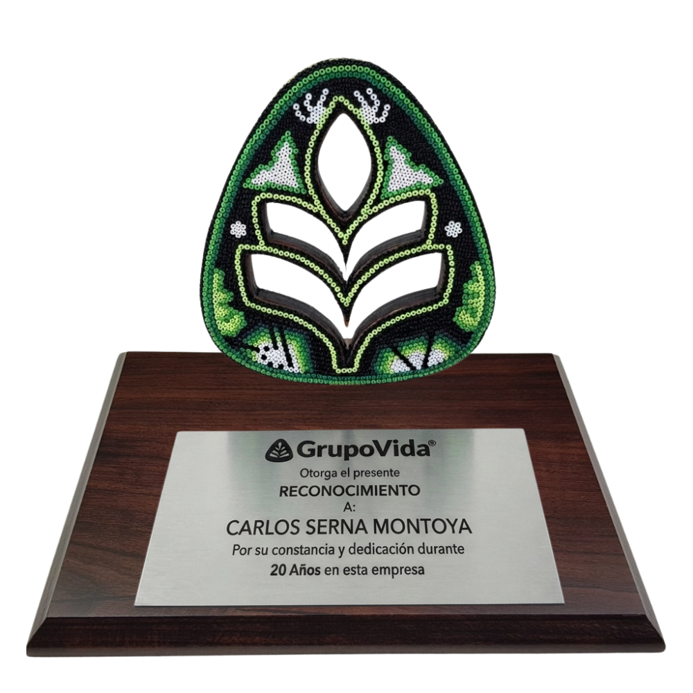 Premio Hoja en Arte Wixárika Chaquira | Pieza de Lujo