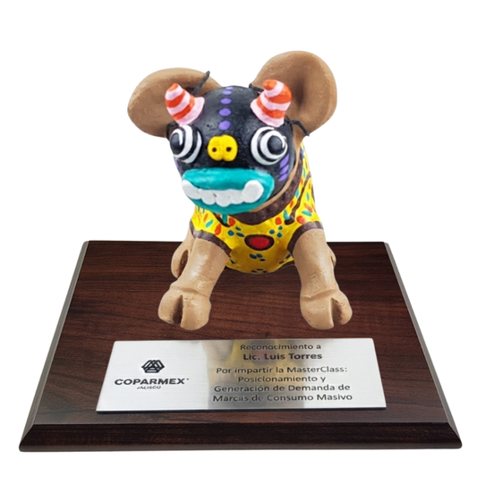 Trofeo Cerdito Barro Policromado Jal. | Tradición Mexicana