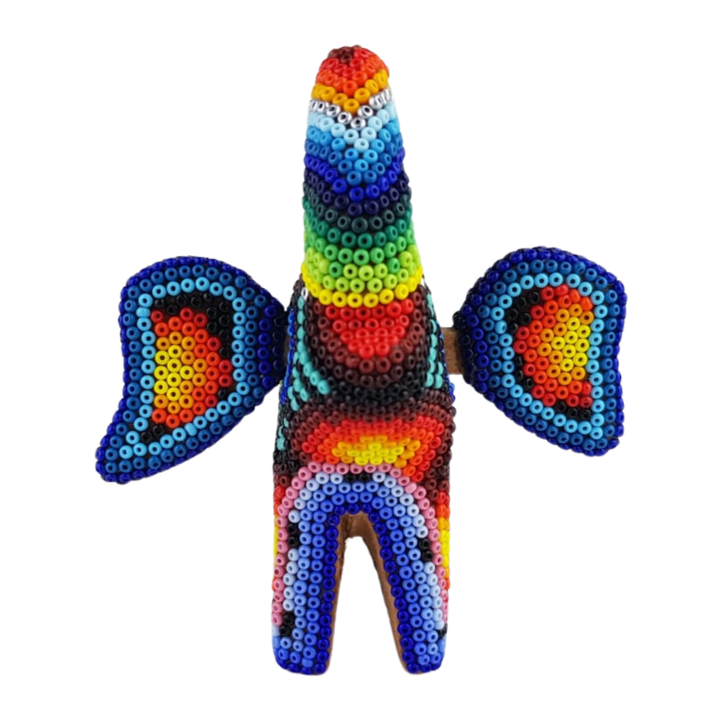 Elefante mini decorado con motivos wixárica