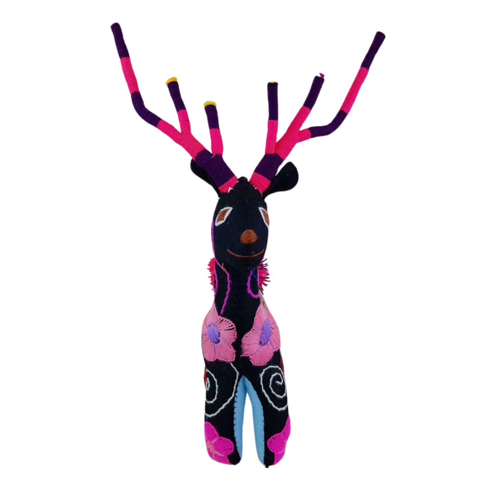 Animalito Venado Lana o Fieltro Chiapas | Artesanía Mexicana