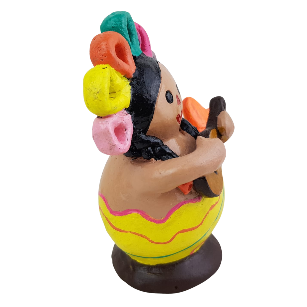 Sirena Lele de barro bruñido
