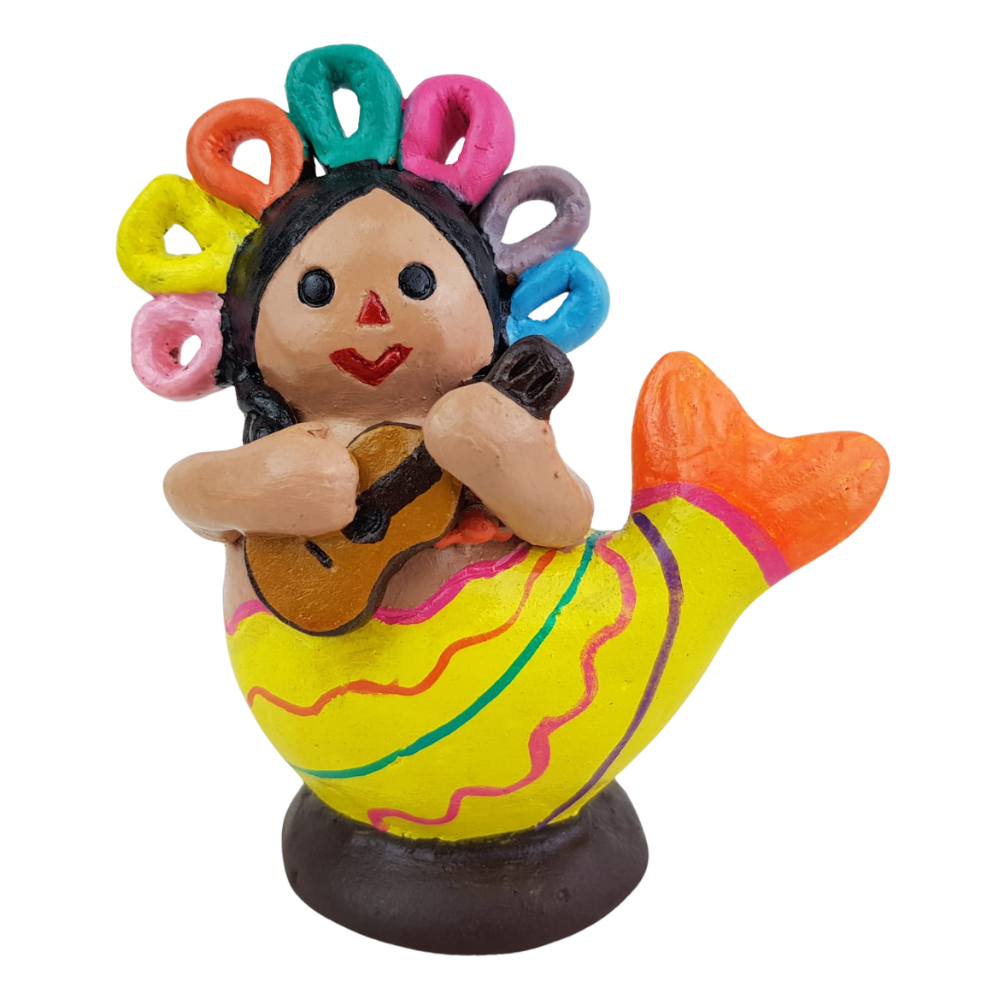 Sirena Lele de barro bruñido
