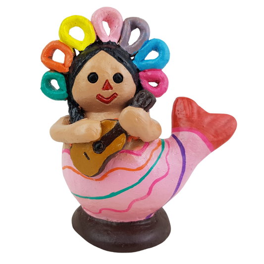 Sirena Lele de barro bruñido