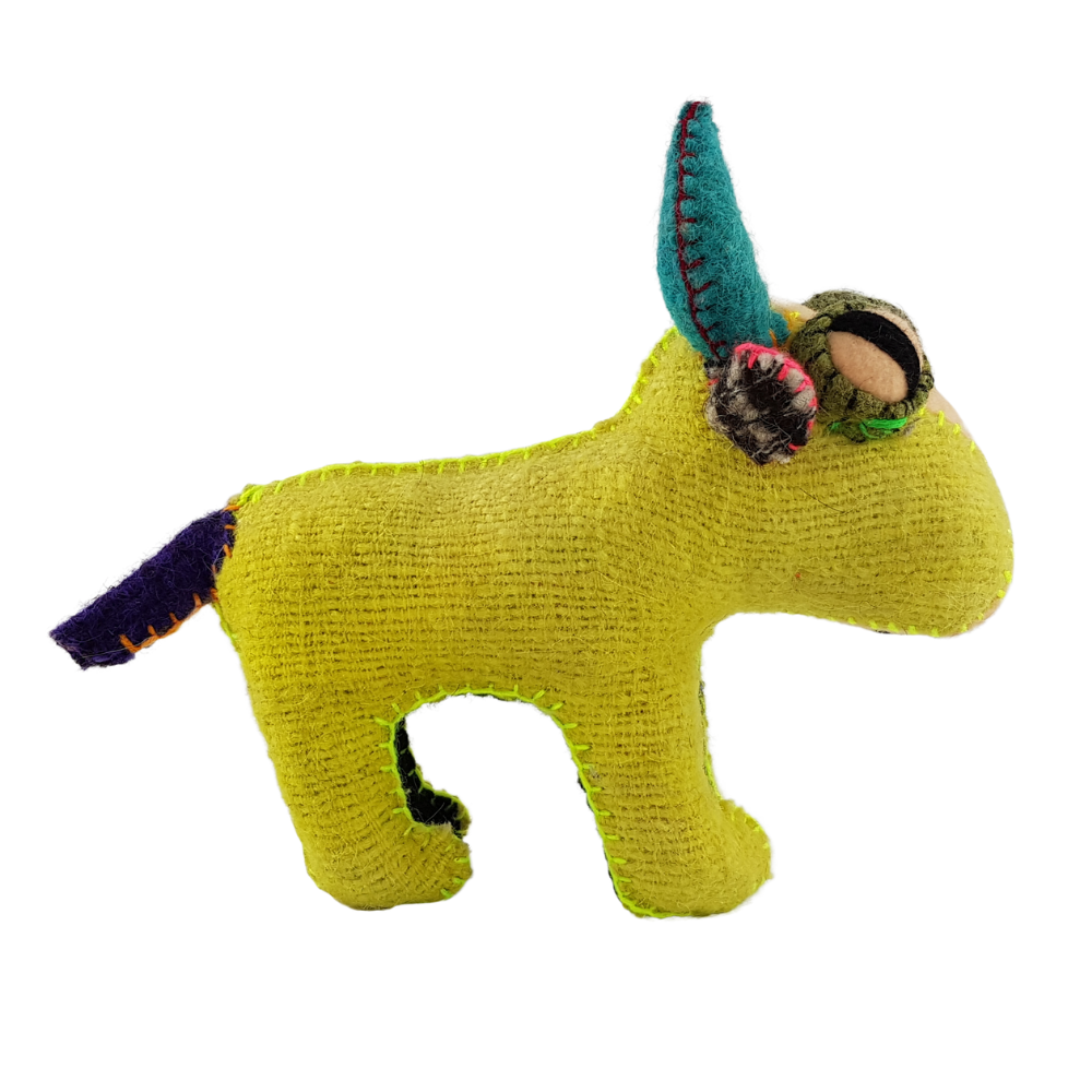 Animalito Toro Lana o Fieltro Chiapas | Artesanía Mexicana