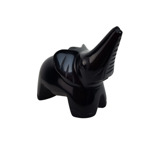 Figura de piedra obsidiana tallada a mano de Magdalena, Jalisco