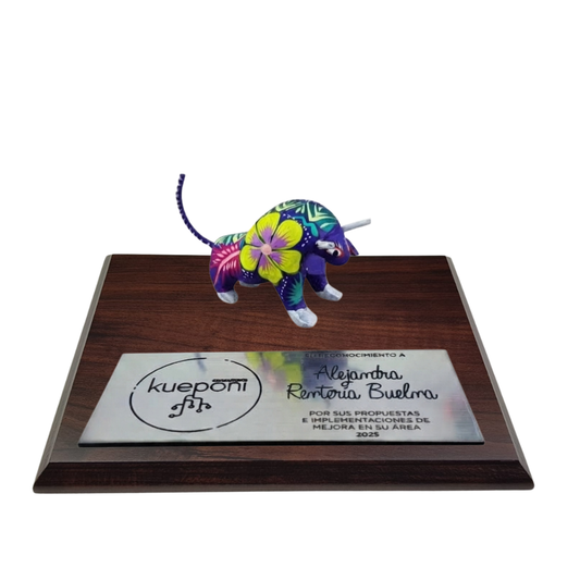 Trofeo Alebrije Mini en Madera Zapoteca | Arte Mexicano