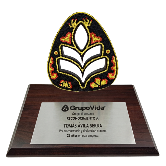 Premio Hoja en Arte Wixárika Chaquira | Pieza de Lujo