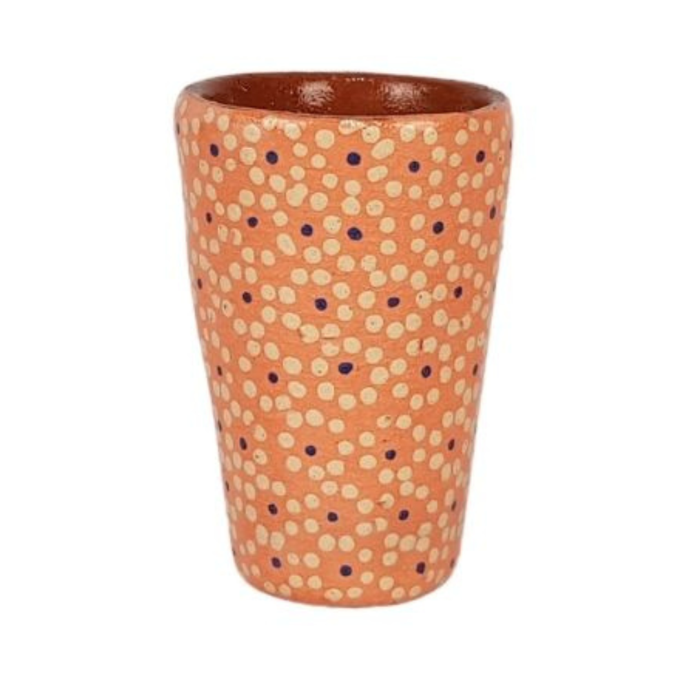 Tequilero de barro capulineado