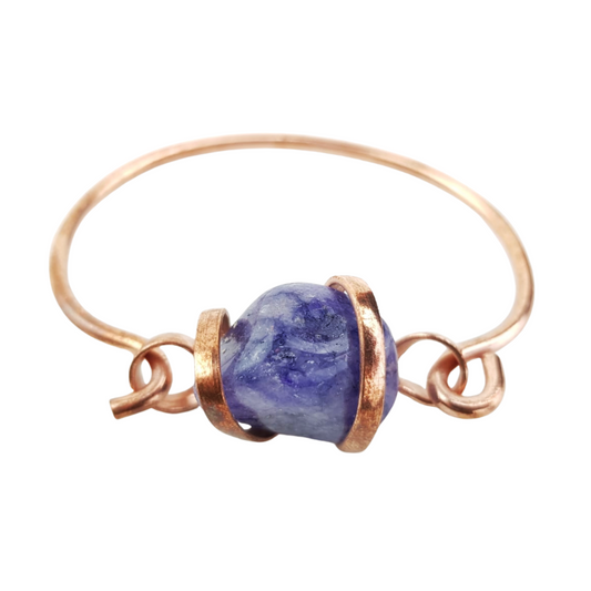 Pulsera de cobre con cuarzo