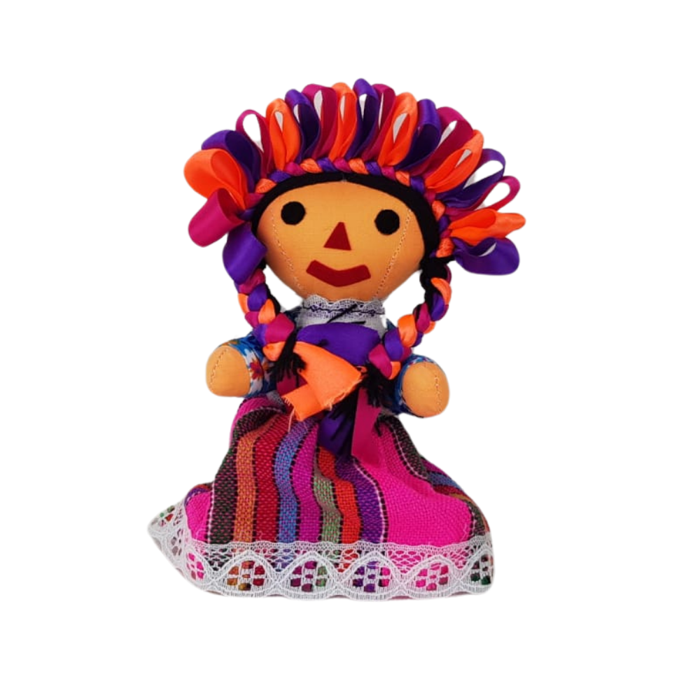 Muñeca Artesanal Lele 19 cm Amealco | Artesanía Mexicana