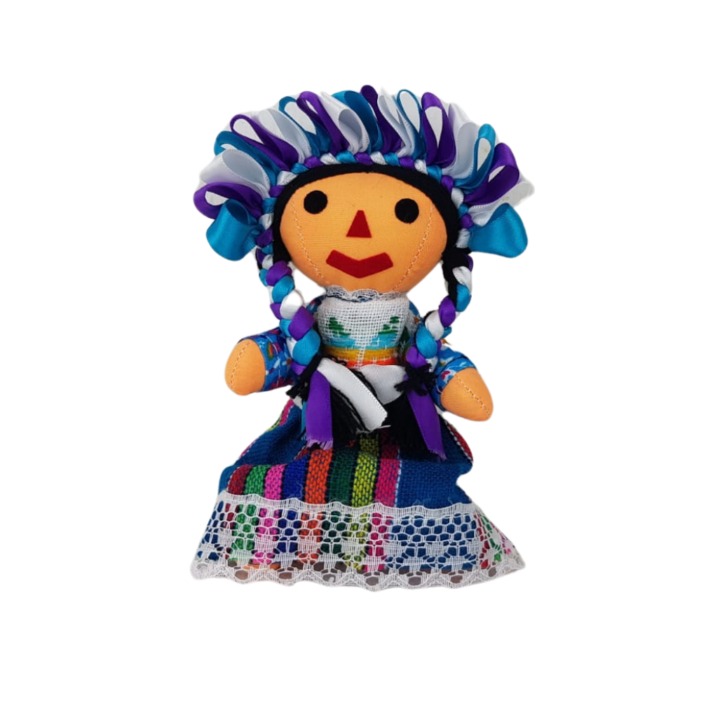 Muñeca Artesanal Lele 19 cm Amealco | Artesanía Mexicana