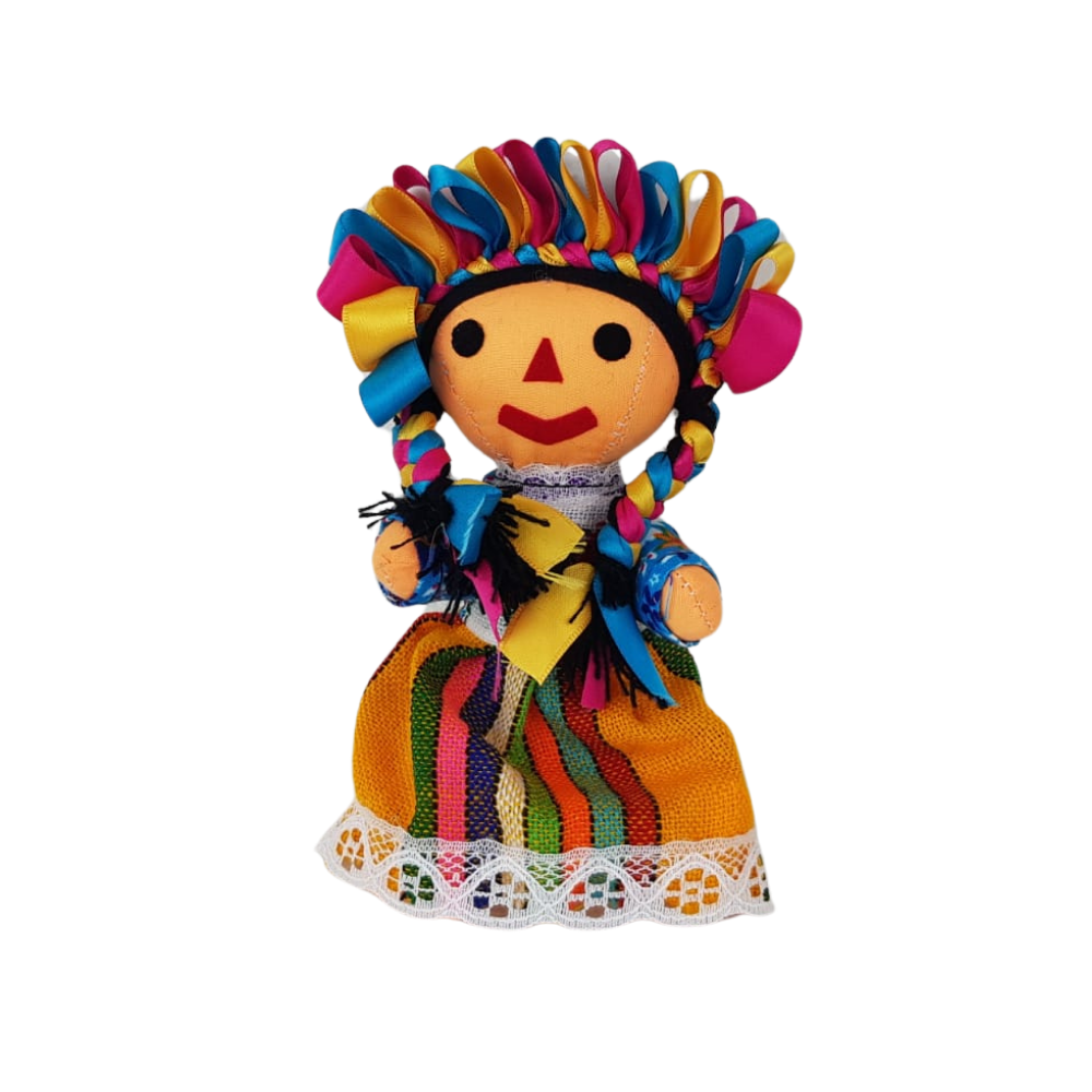 Muñeca Artesanal Lele 19 cm Amealco | Artesanía Mexicana