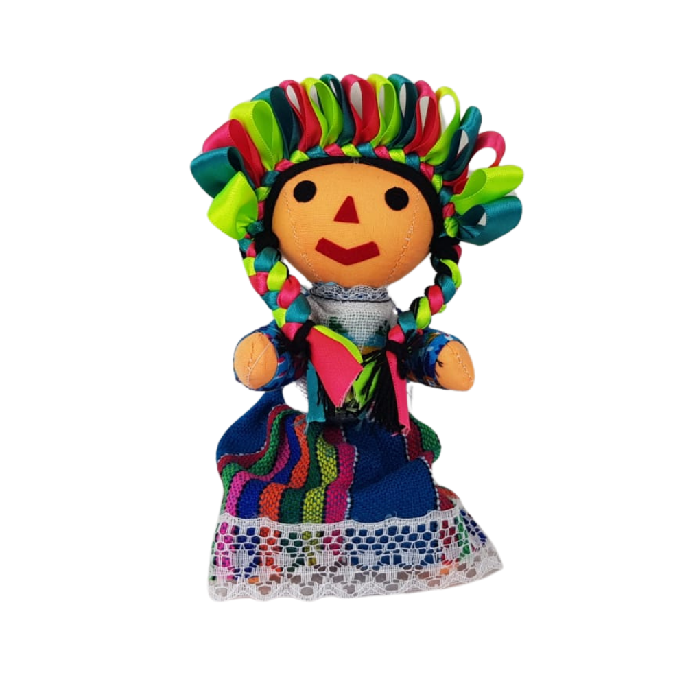 Muñeca Artesanal Lele 19 cm Amealco | Artesanía Mexicana