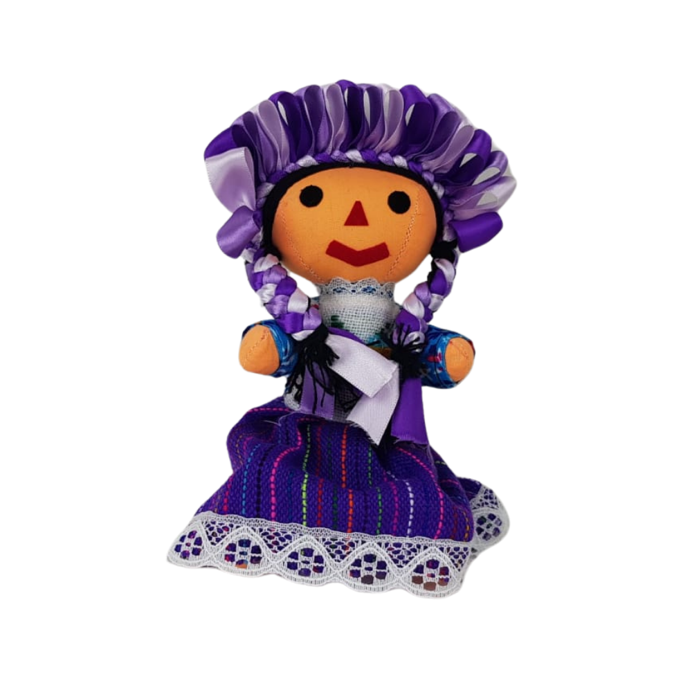 Muñeca Artesanal Lele 19 cm Amealco | Artesanía Mexicana