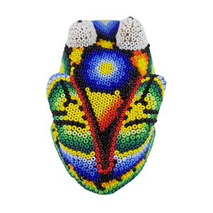 Ranita mini decorada con motivos wixárica