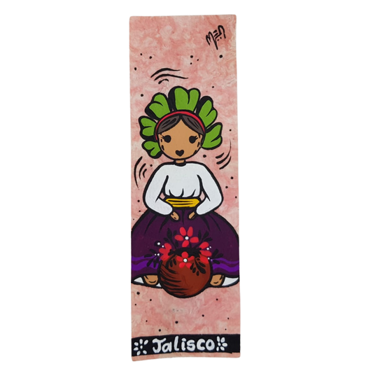 Separador pintado a mano, elaborado en Guadalajara, Jalisco