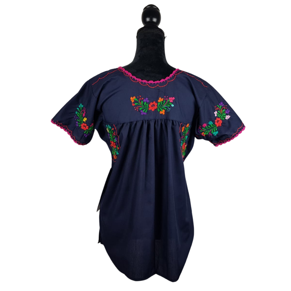 Blusa con bordado multicolor San Antonino