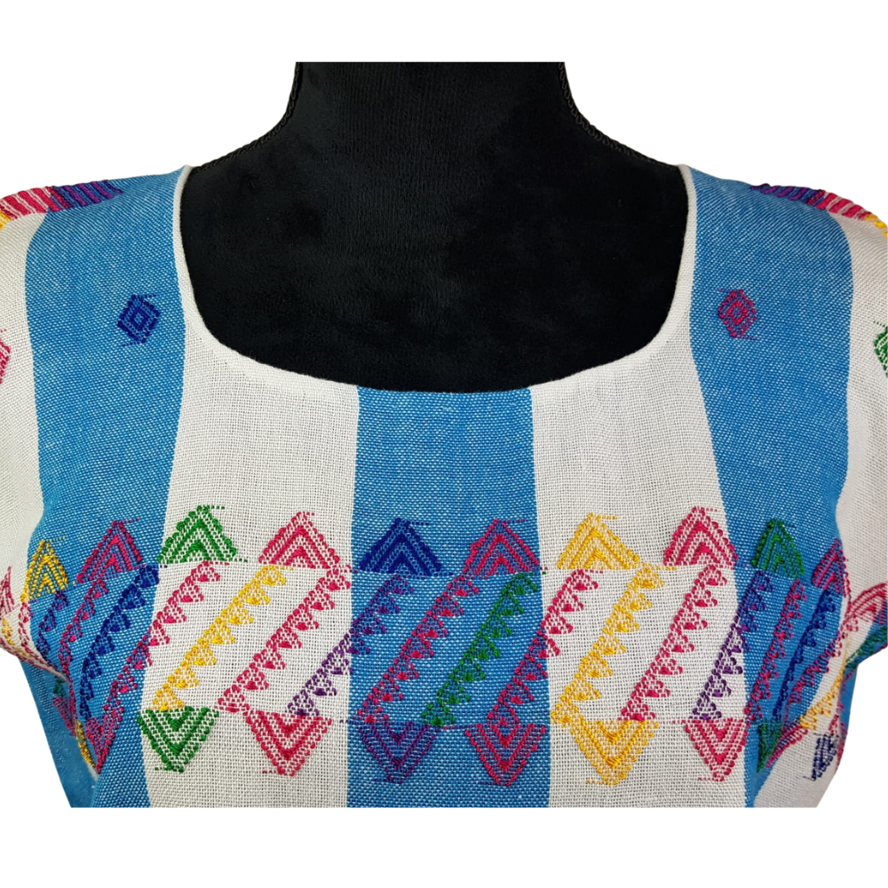 Blusa con bordado de Venustiano Carranza, Chiapas