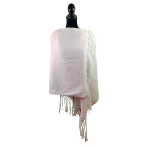Rebozo mexicano de rombos elaborado con hilo de algodón