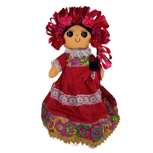 Muñeca de trapo otomí Lele grande