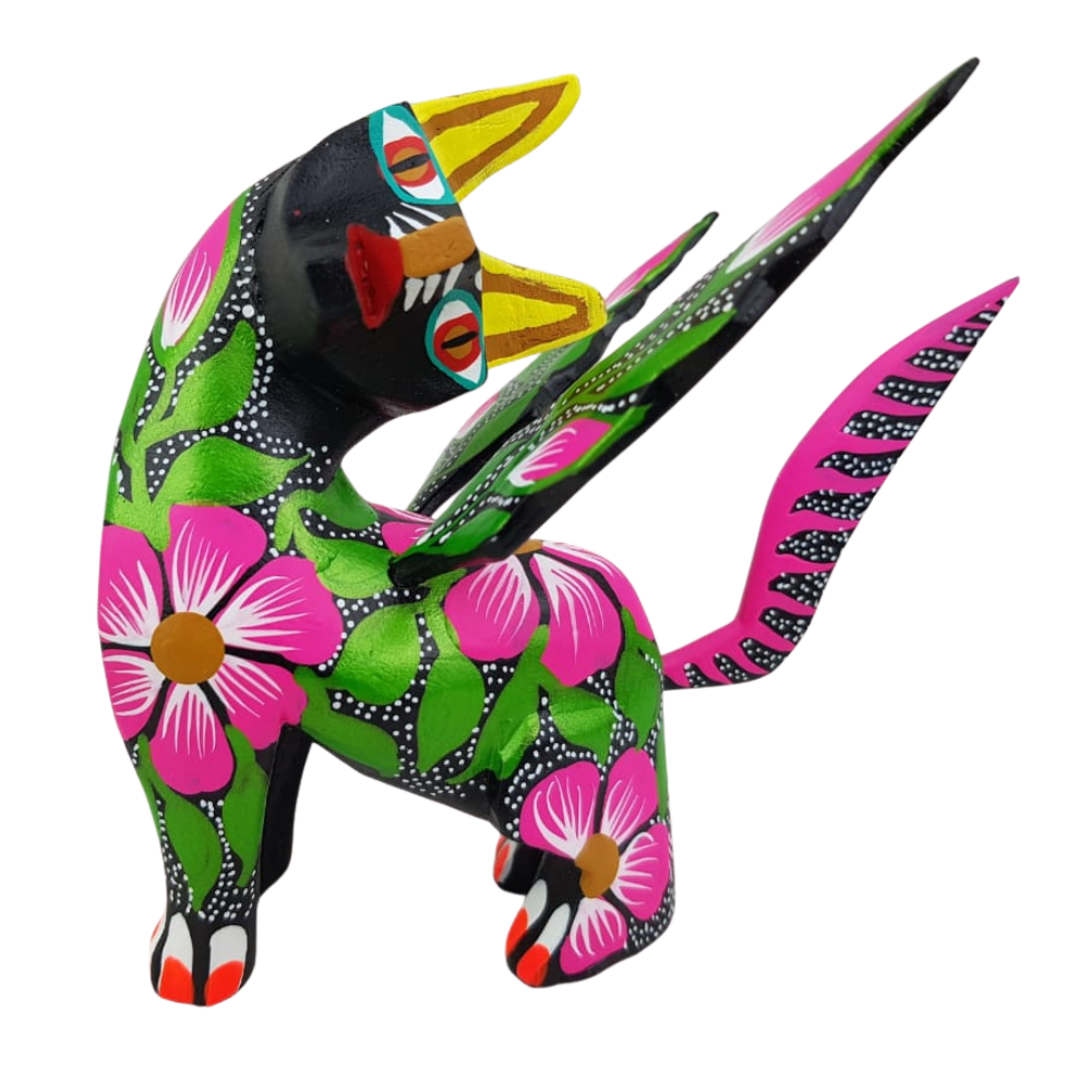 Alebrije Gato Alado Mediano Copal Oax. | Arte de Autor