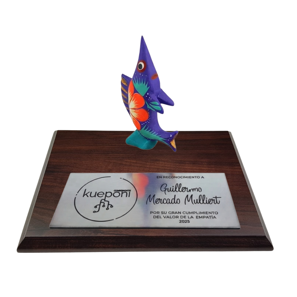 Trofeo Alebrije Mini en Madera Zapoteca | Arte Mexicano